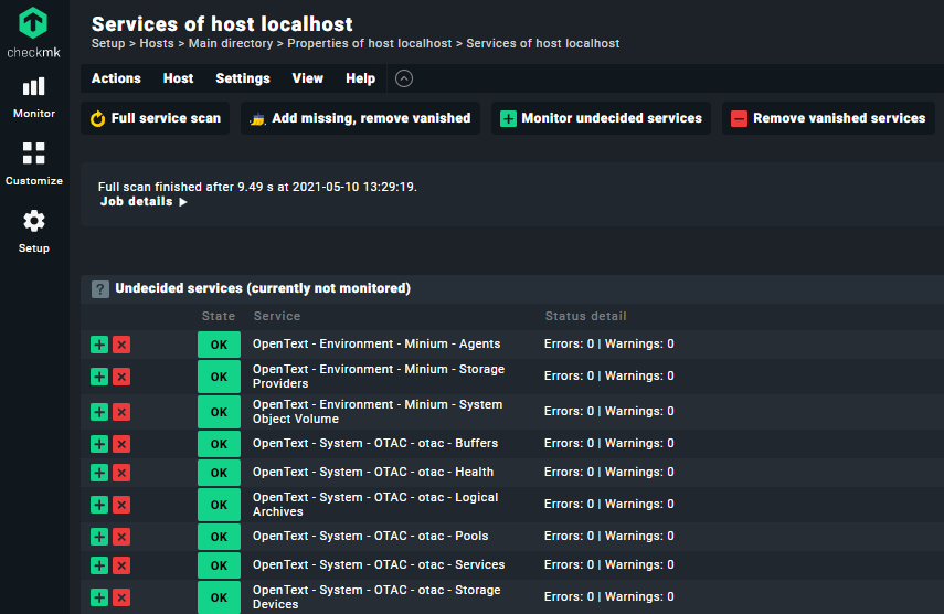 Fuse Management Central host services