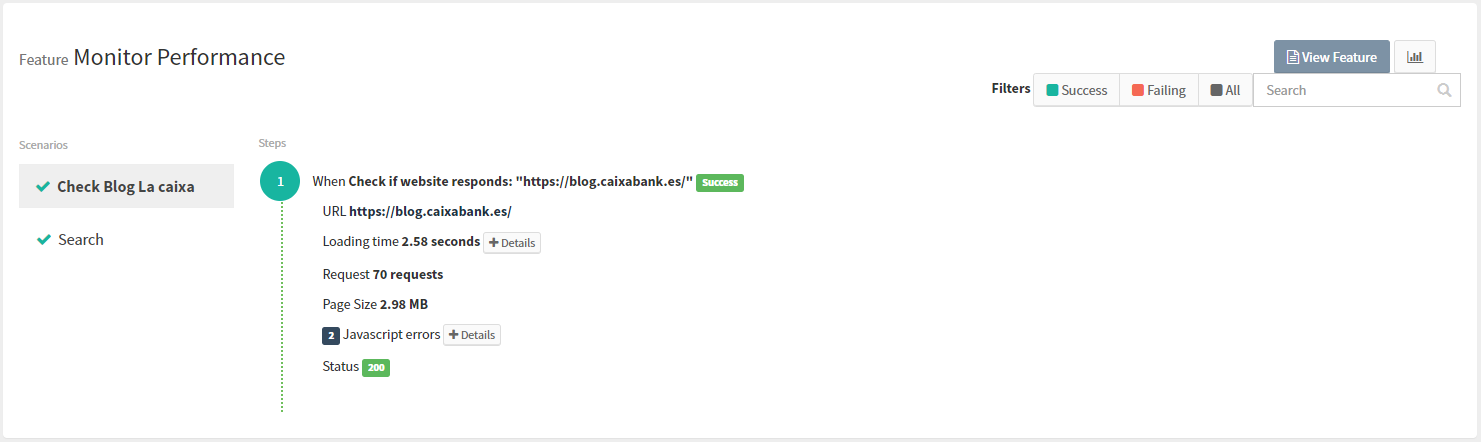 feature monitoring