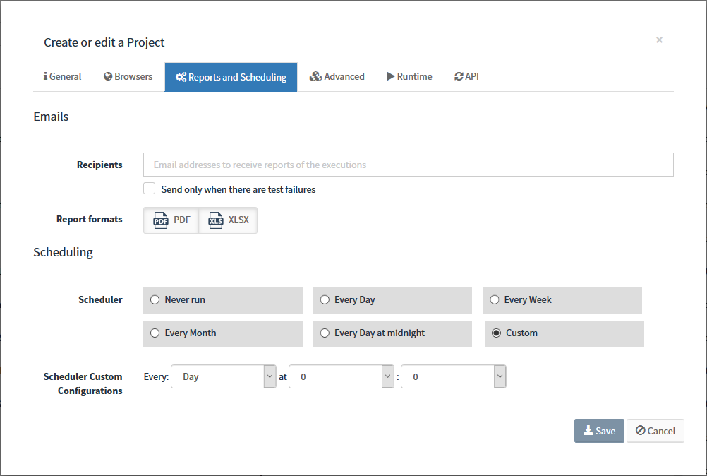 new project reports