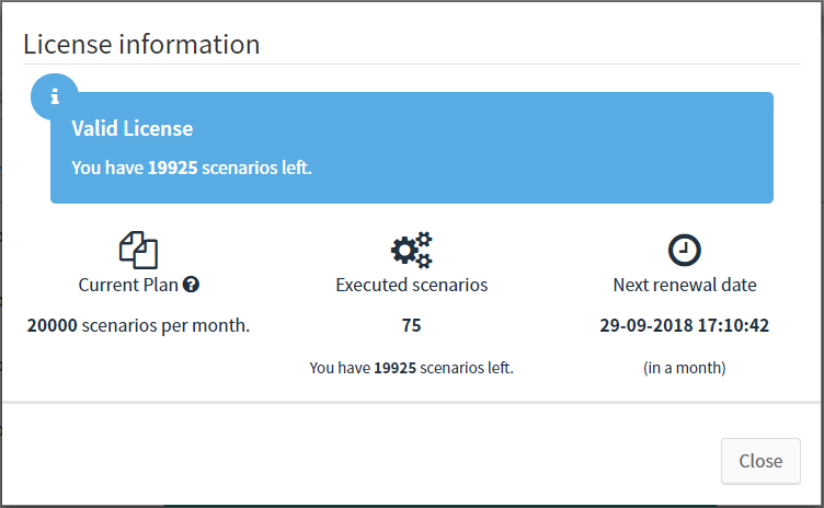 license information details