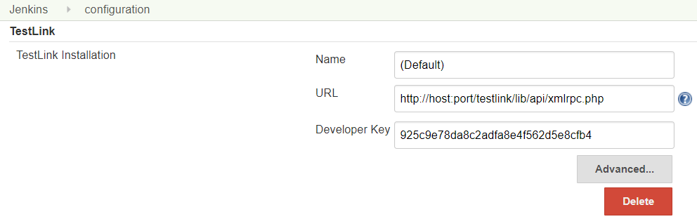 testlink jenkins