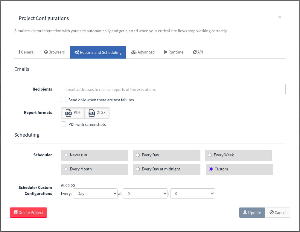 new project reports