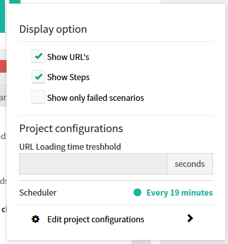 display options monitoring