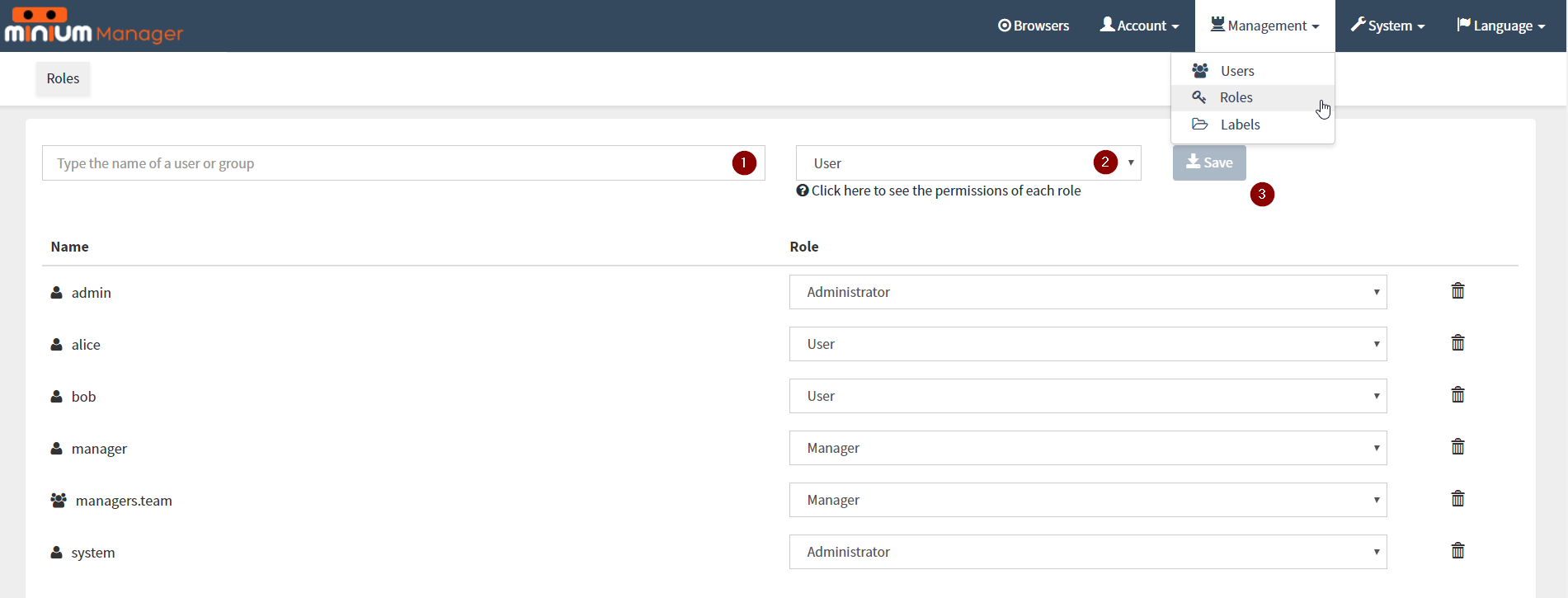 roles