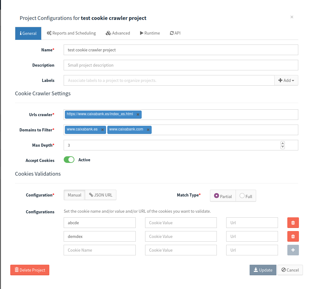 new project general crawler