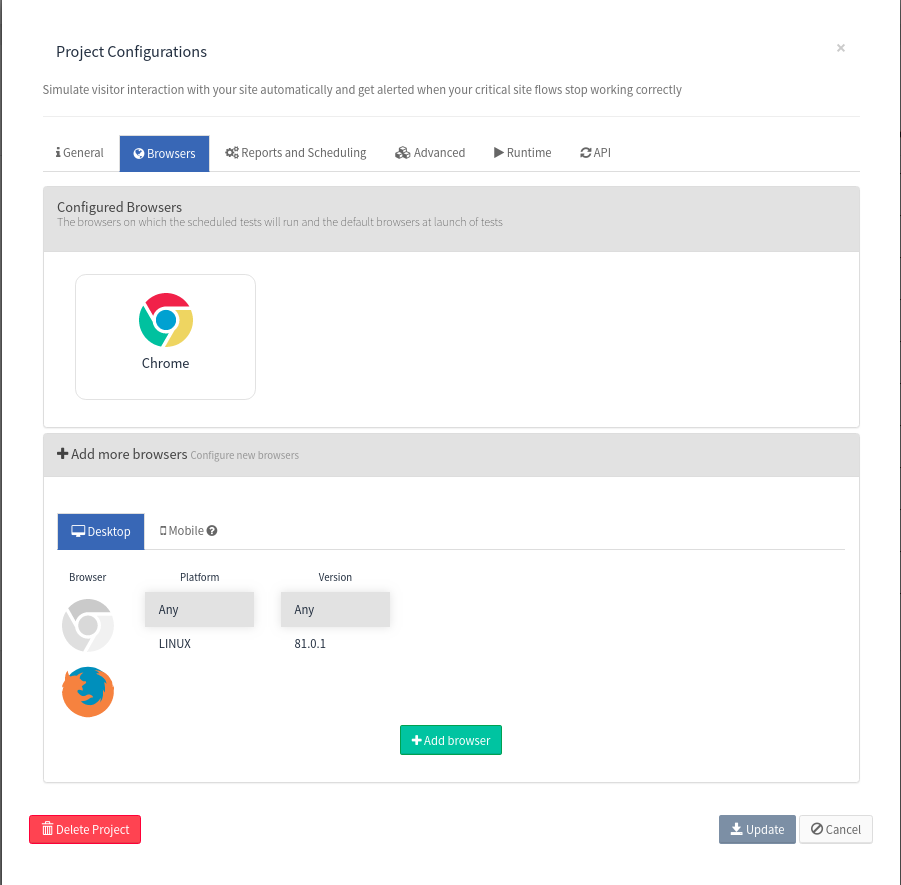 project browsers 2
