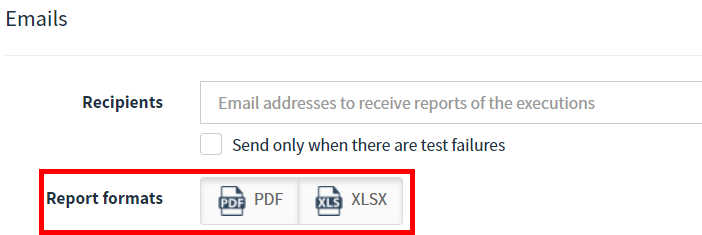 choose report formats