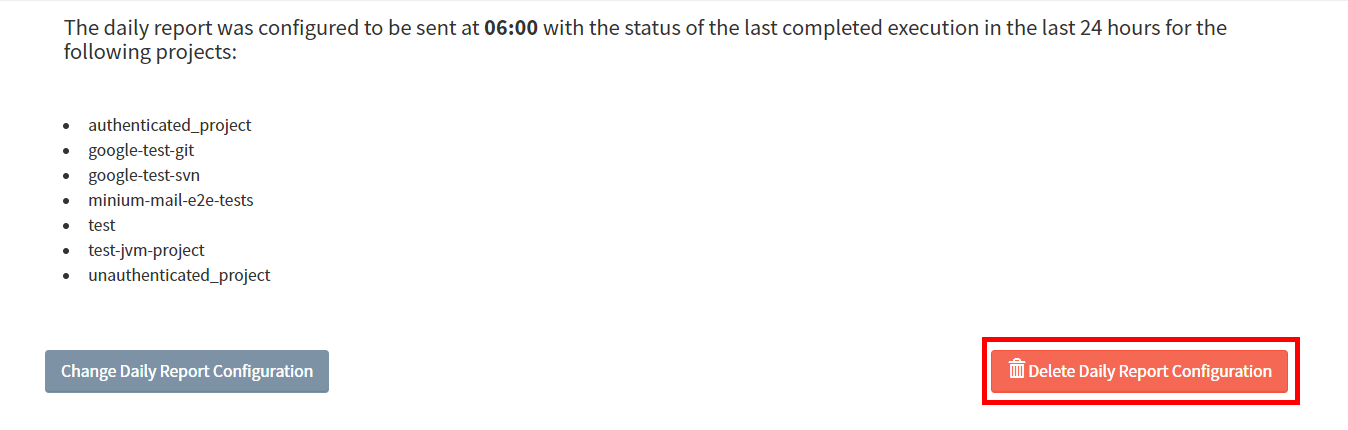 daily report delete