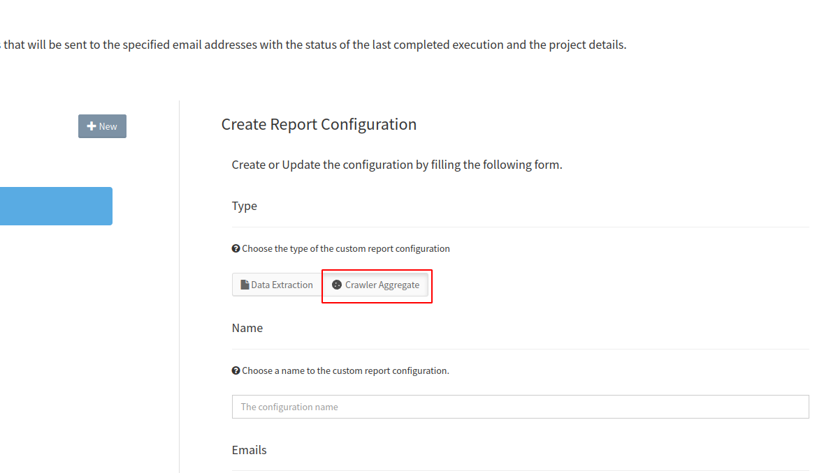 data extractio report crawler