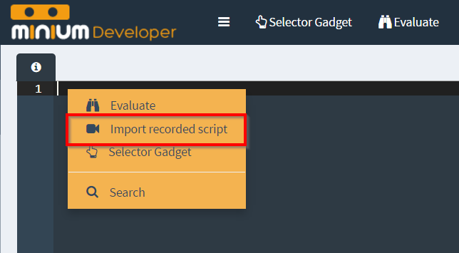 import script