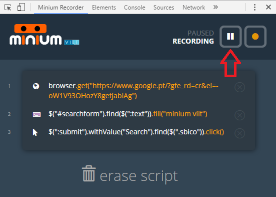 stop recording