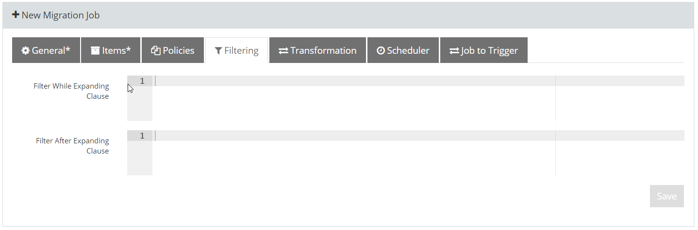 new job filtering