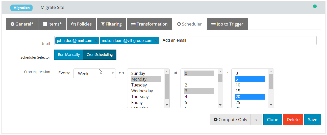new job scheduler2