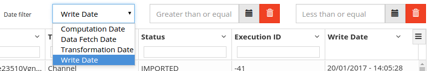 audit date filter