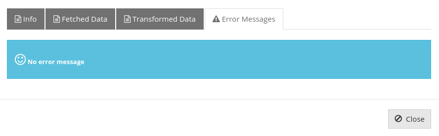 audit item error message