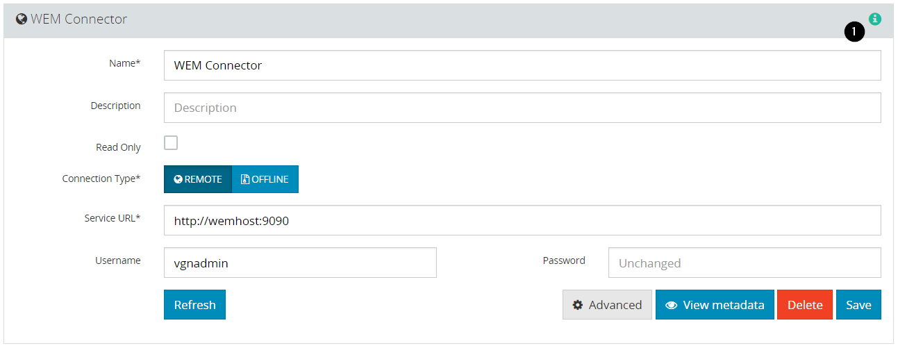 wem connector editor up