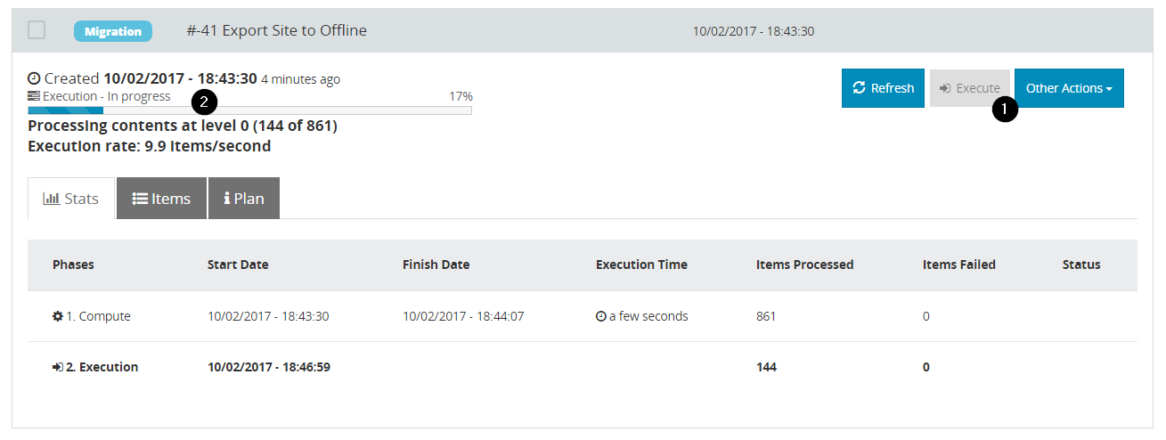 execution migration